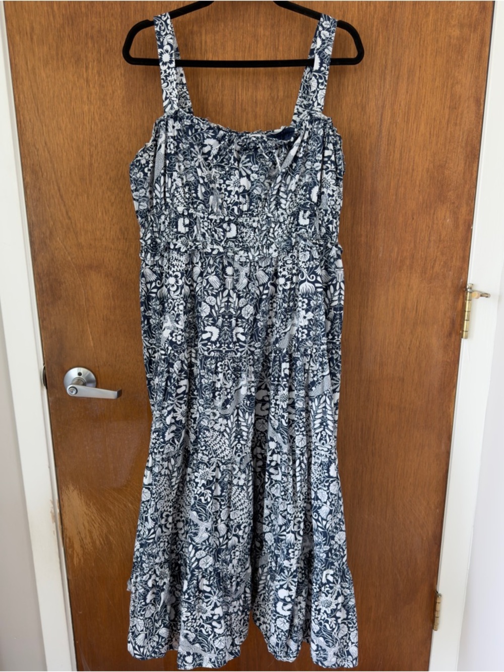 J. Crew Sevilla Tiered Dress in Mermaid Floral Dress